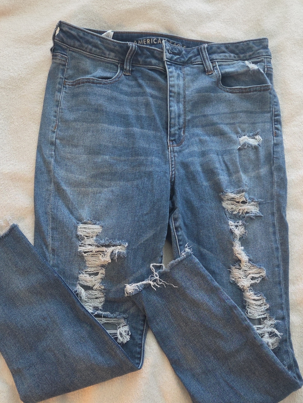 Distressed Blue Women’s Jeans
